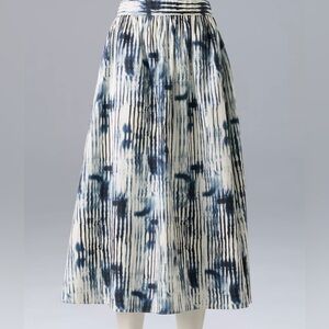 NWOT Women's Simply  Vera Wang Shirred Midi Skirt With Pockets Size XL